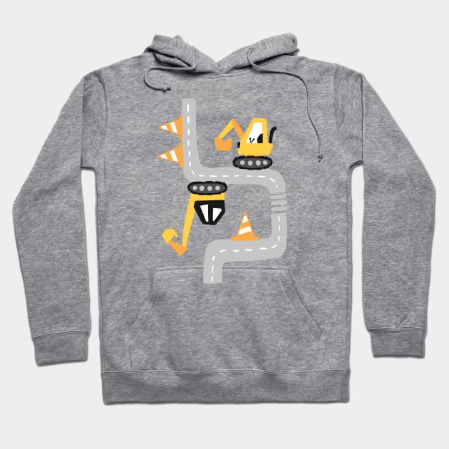 Street Excavator Hoodie by LR_Collections